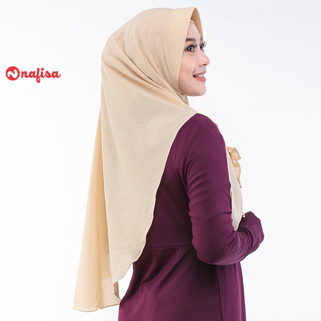 Nafisa Feyza Fukayna | Jilbab Instan Bergo Dewasa Bahan Diamond Crepe