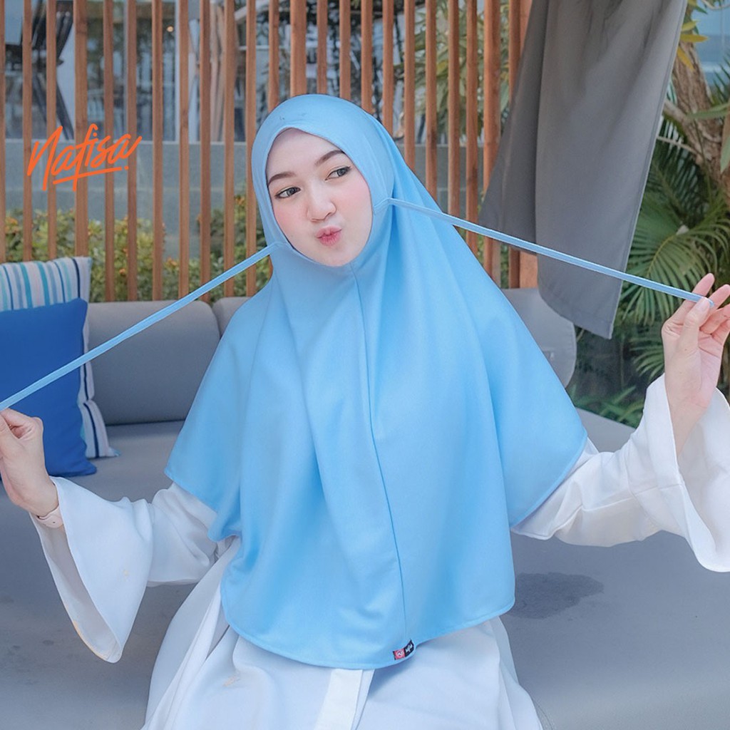 Nafisa Hijab At Home Reguler - Kerudung Instan Tali Jilbab Kaos Non Pet