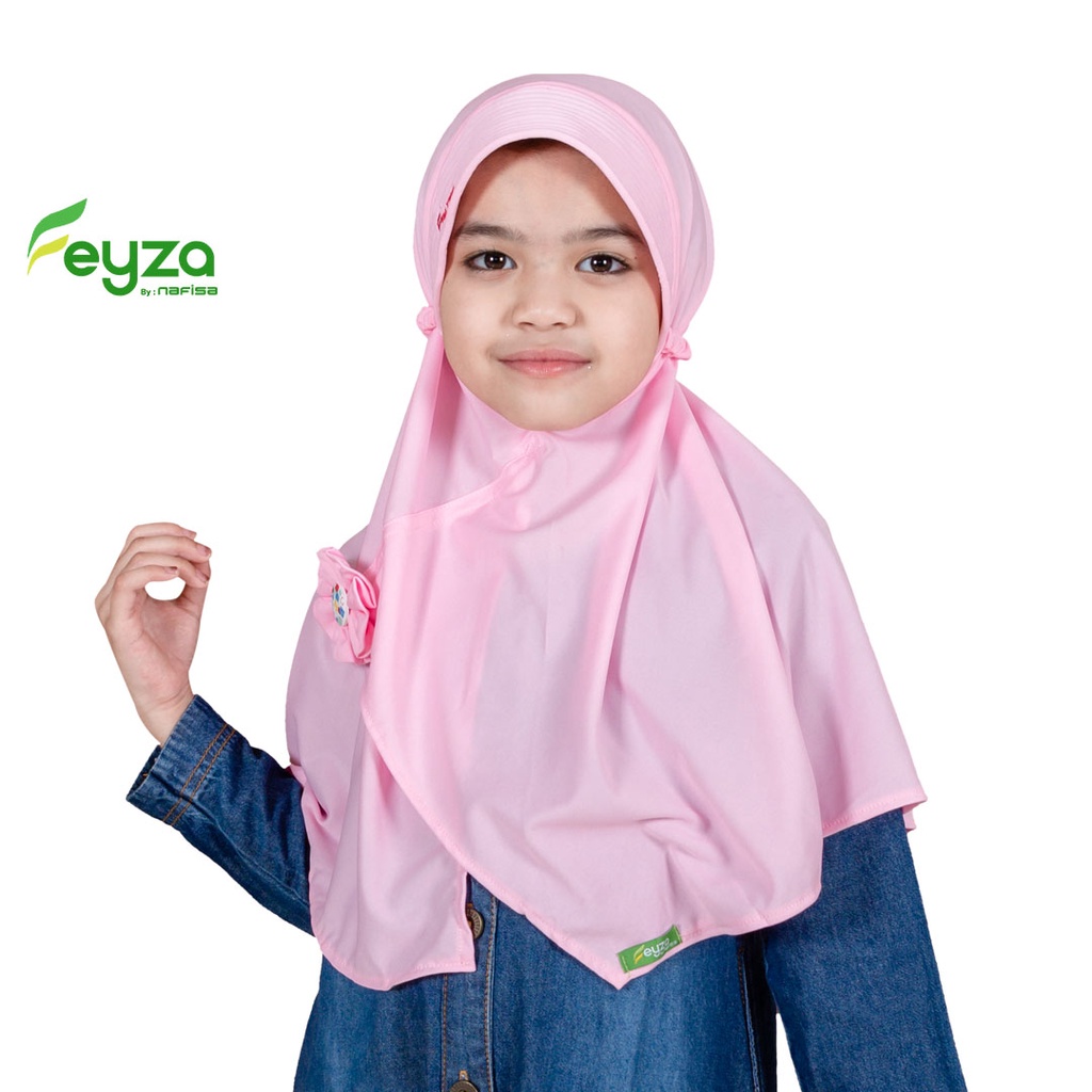 Nafisa Feyza Velika - Jilbab Instan Anak Bergo Bahan Kaos PE Usia 4-6 Tahun