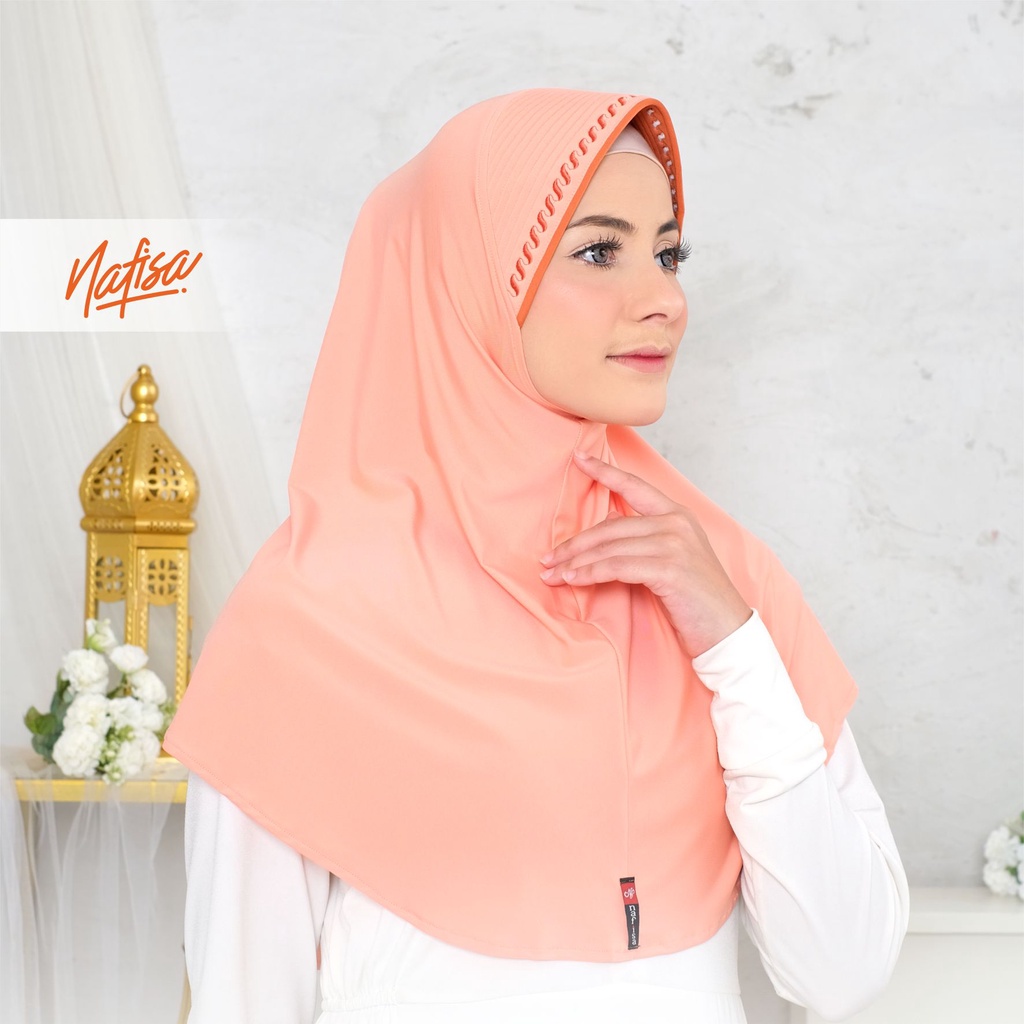 Nafisa Minang Bordir - Hijab Instan Bergo