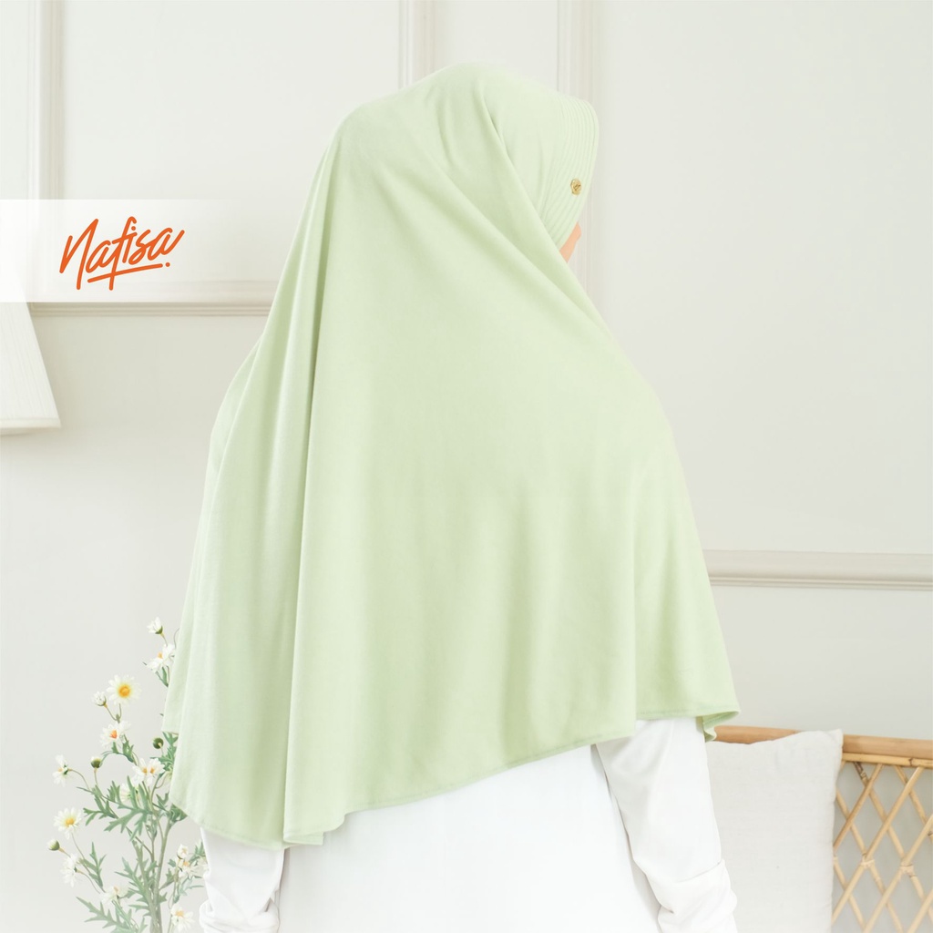 Nafisa Asha Premium - Hijab Instan Kaos Premium Bergo Pet Antem