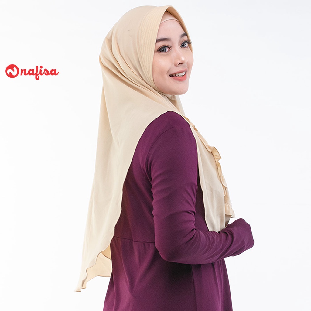 Nafisa Feyza Fukayna | Jilbab Instan Bergo Dewasa Bahan Diamond Crepe