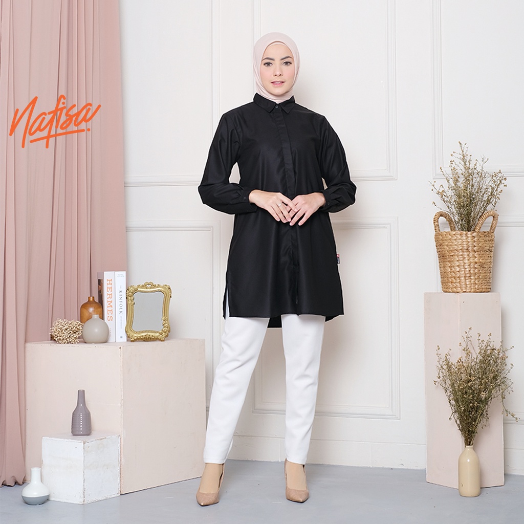 Nafisa Defect Sale - Tunik Fleksibel Day Kemeja Tunik Day to Day Toyobo Grade B