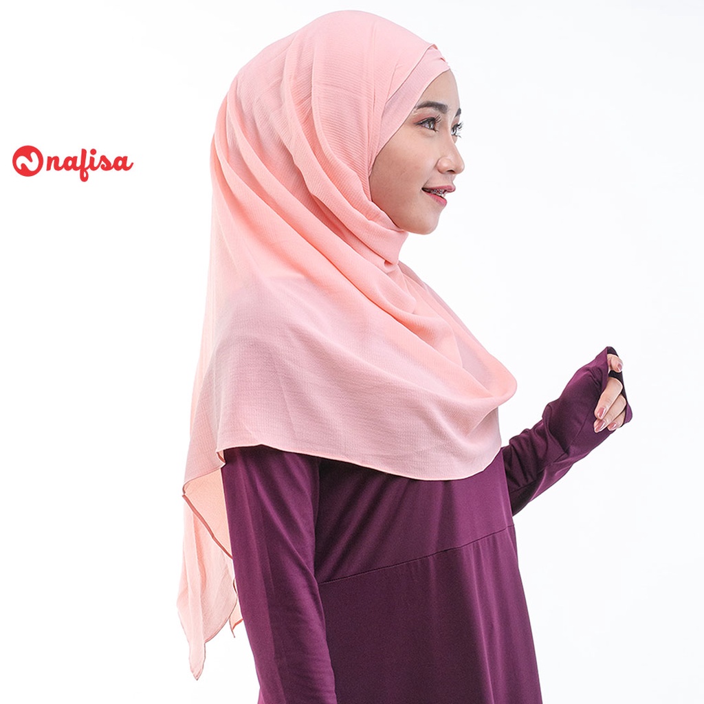 Nafisa Feyza Pastan Edeline | Pashmina Instan Dewasa Bahan Woven Diamond Crepe