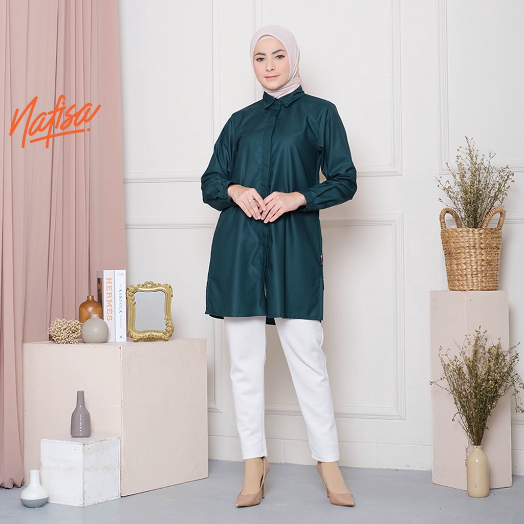 Nafisa Defect Sale - Tunik Fleksibel Day Kemeja Tunik Day to Day Toyobo Grade B