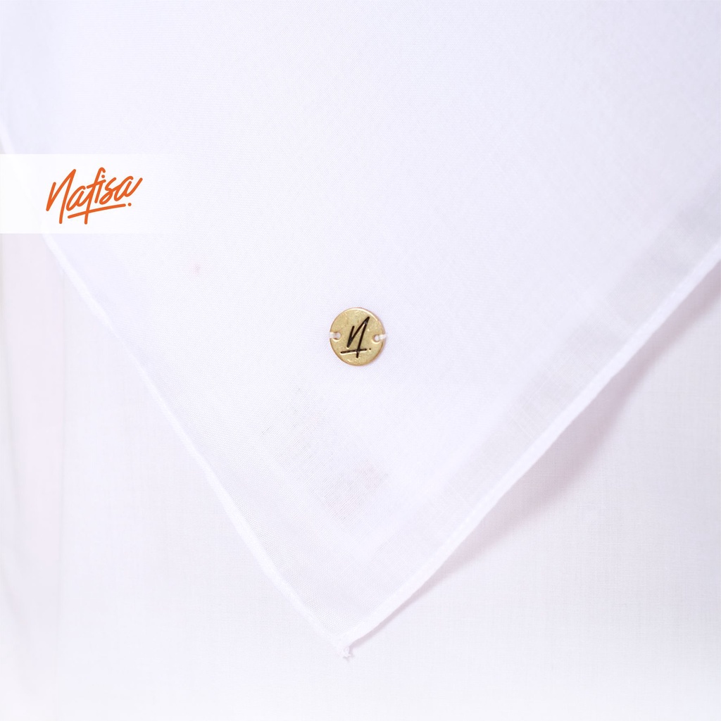 Nafisa Allura Size M Jilbab Segiempat Sekolah | Hijab Segiempat Remaja Scarf Polyester