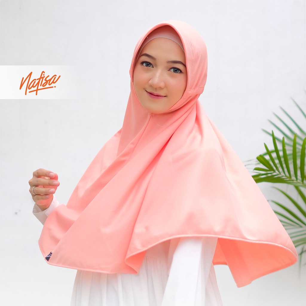 Nafisa Hijab Santai - Jilbab Instan Serut Kaos - Kerudung bergo simple