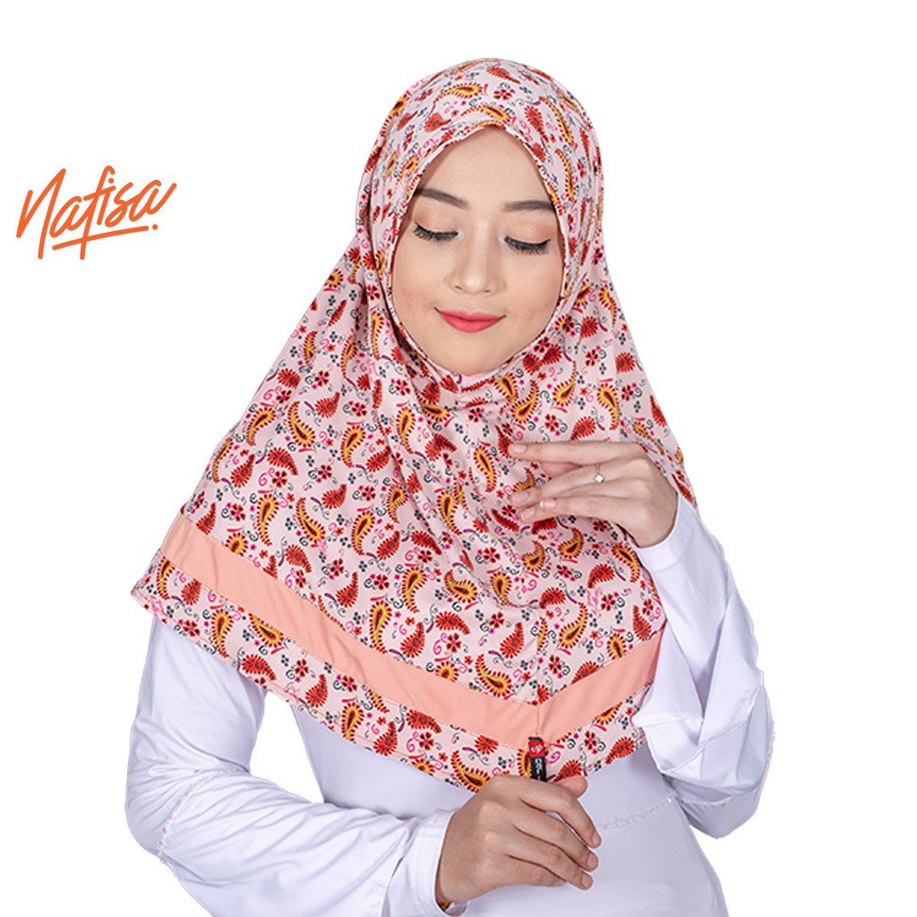 Nafisa Dorelia - Jilbab Instan Tanpa Bergo Motif