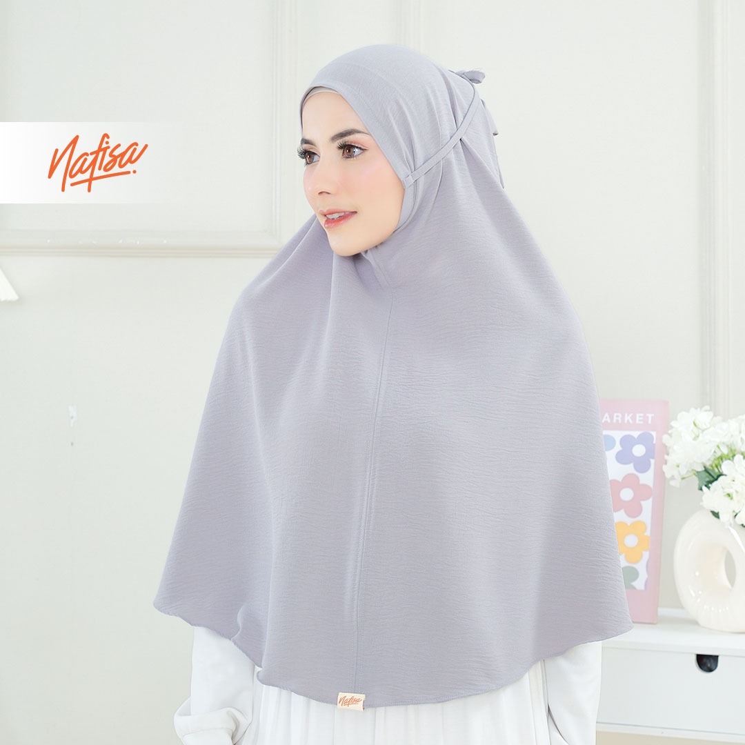 Nafisa Hijab At Home Crinkle Airflow Premium - Jilbab Bergo Maryam Crinkle