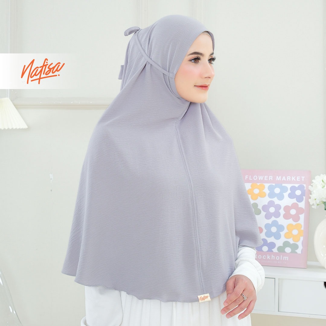 Nafisa Hijab At Home Crinkle Airflow Premium - Jilbab Bergo Maryam Crinkle