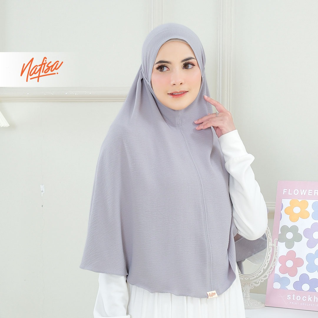 Nafisa Hijab At Home Crinkle Airflow Premium - Jilbab Bergo Maryam Crinkle