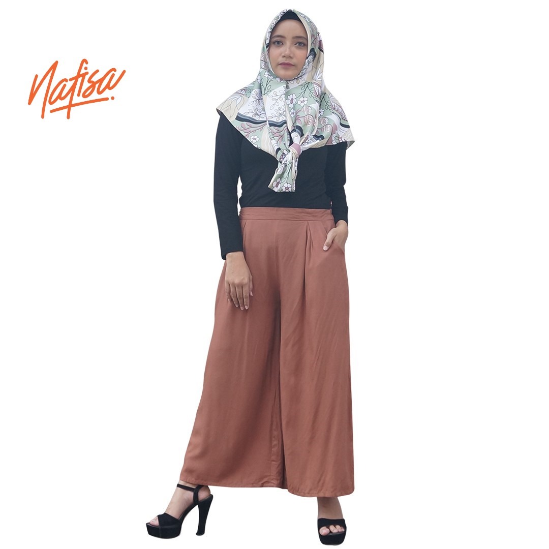 Nafisa Kulot Noela - Celana Panjang Kulot Wanita Pants Casual