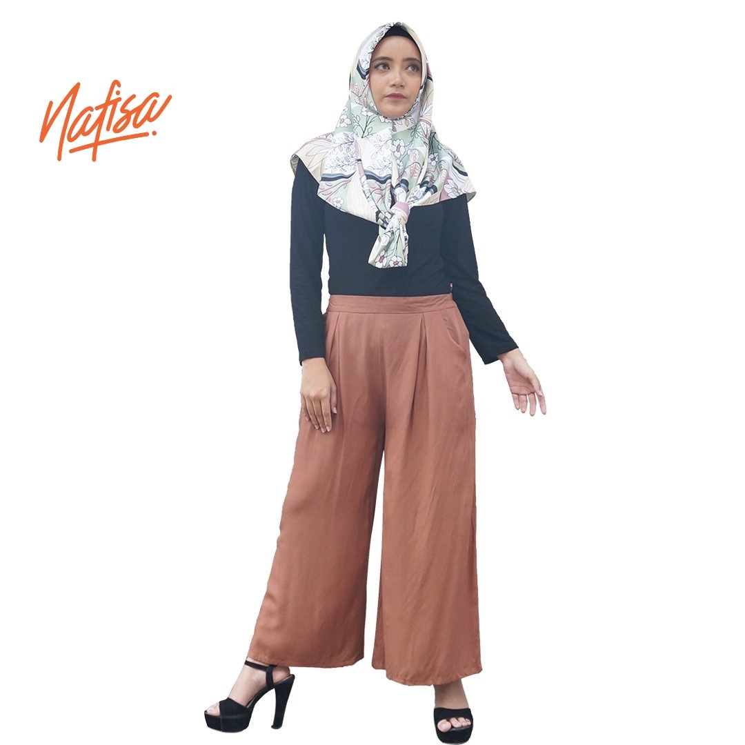 Nafisa Kulot Noela - Celana Panjang Kulot Wanita Pants Casual