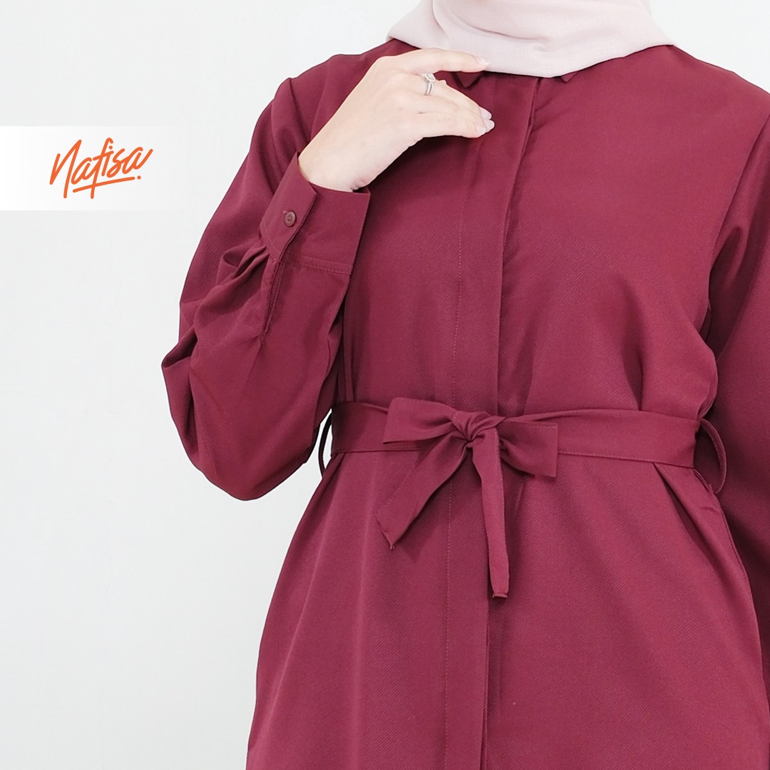Nafisa Tunik Day Atasan Kemeja Tunik Daily Adem Size Lengkap