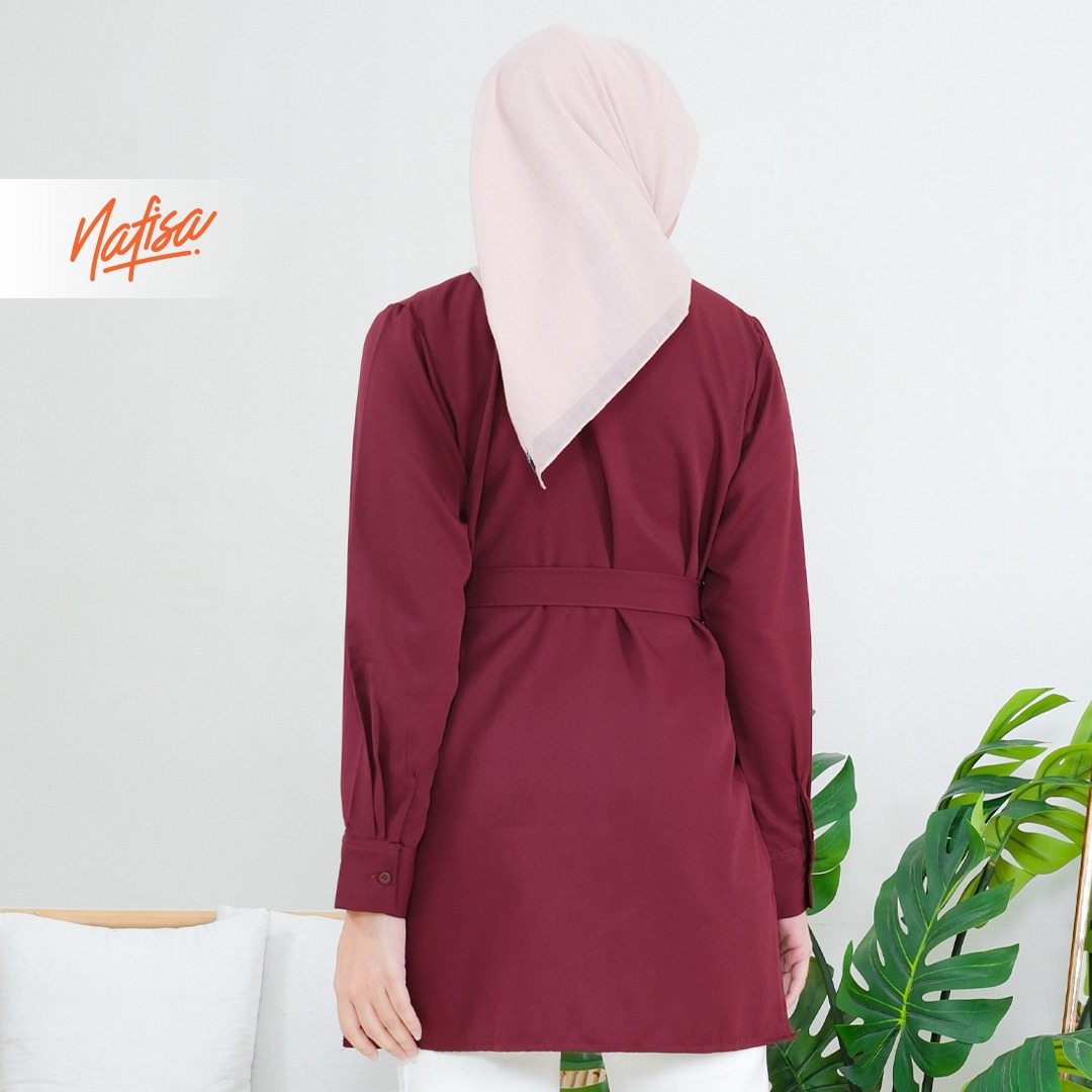 Nafisa Tunik Day Atasan Kemeja Tunik Daily Adem Size Lengkap