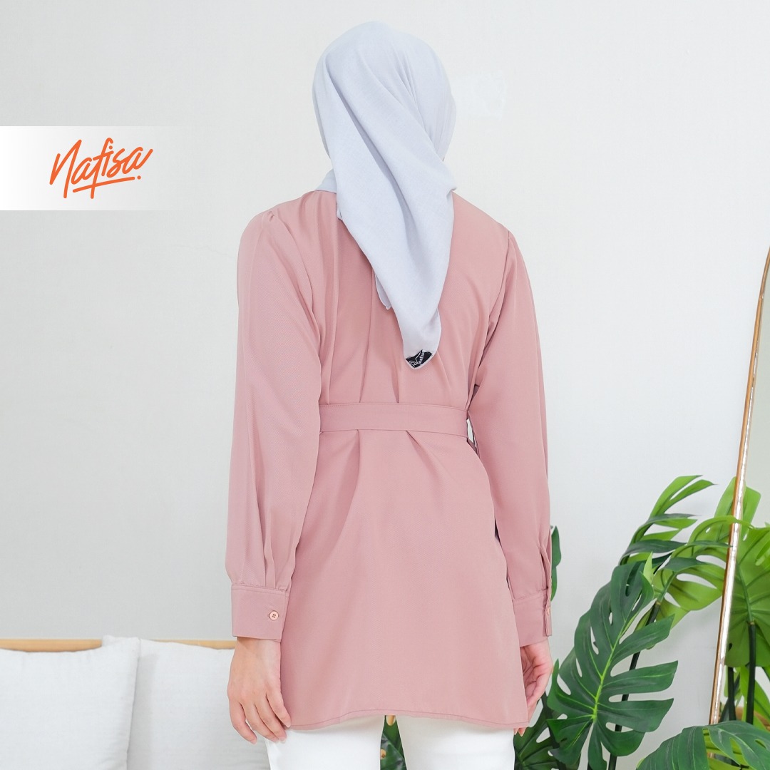 Nafisa Tunik Day Atasan Kemeja Tunik Daily Adem Size Lengkap - Softmil