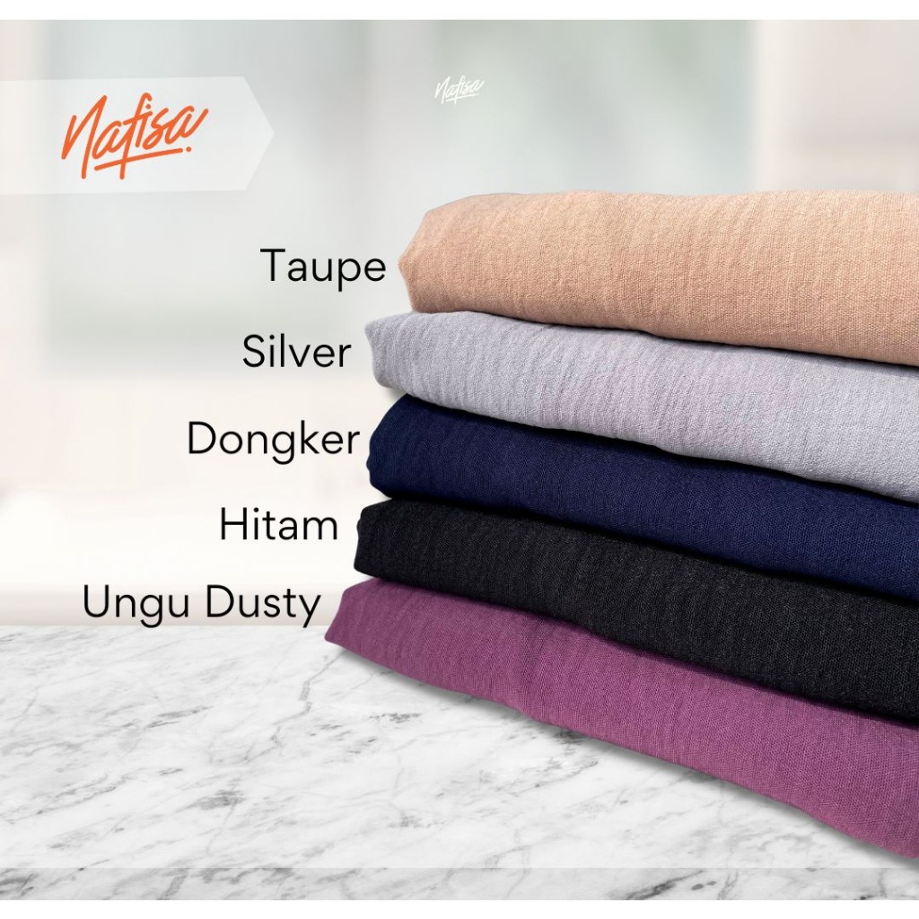 Nafisa Hijab At Home Crinkle Airflow Premium - Jilbab Bergo Maryam Crinkle