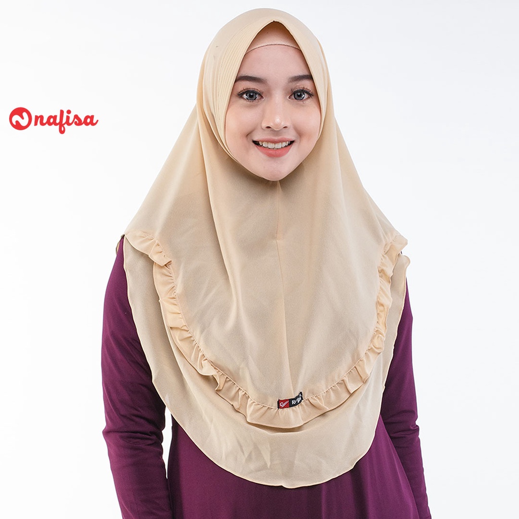 Nafisa Feyza Fukayna | Jilbab Instan Bergo Dewasa Bahan Diamond Crepe