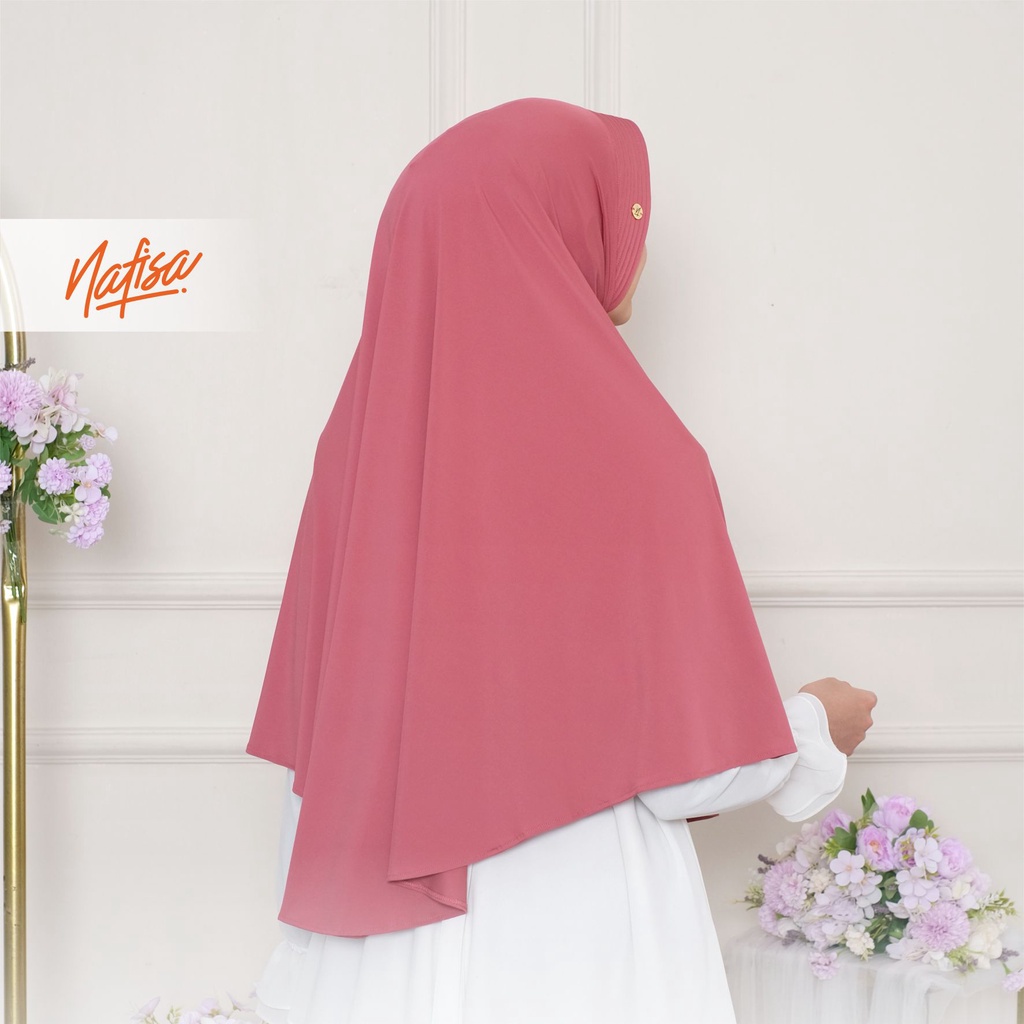 Nafisa New Asha Lycra Premium  -  Jilbab Instan Lycra Eksklusif Bergo Pet Antem