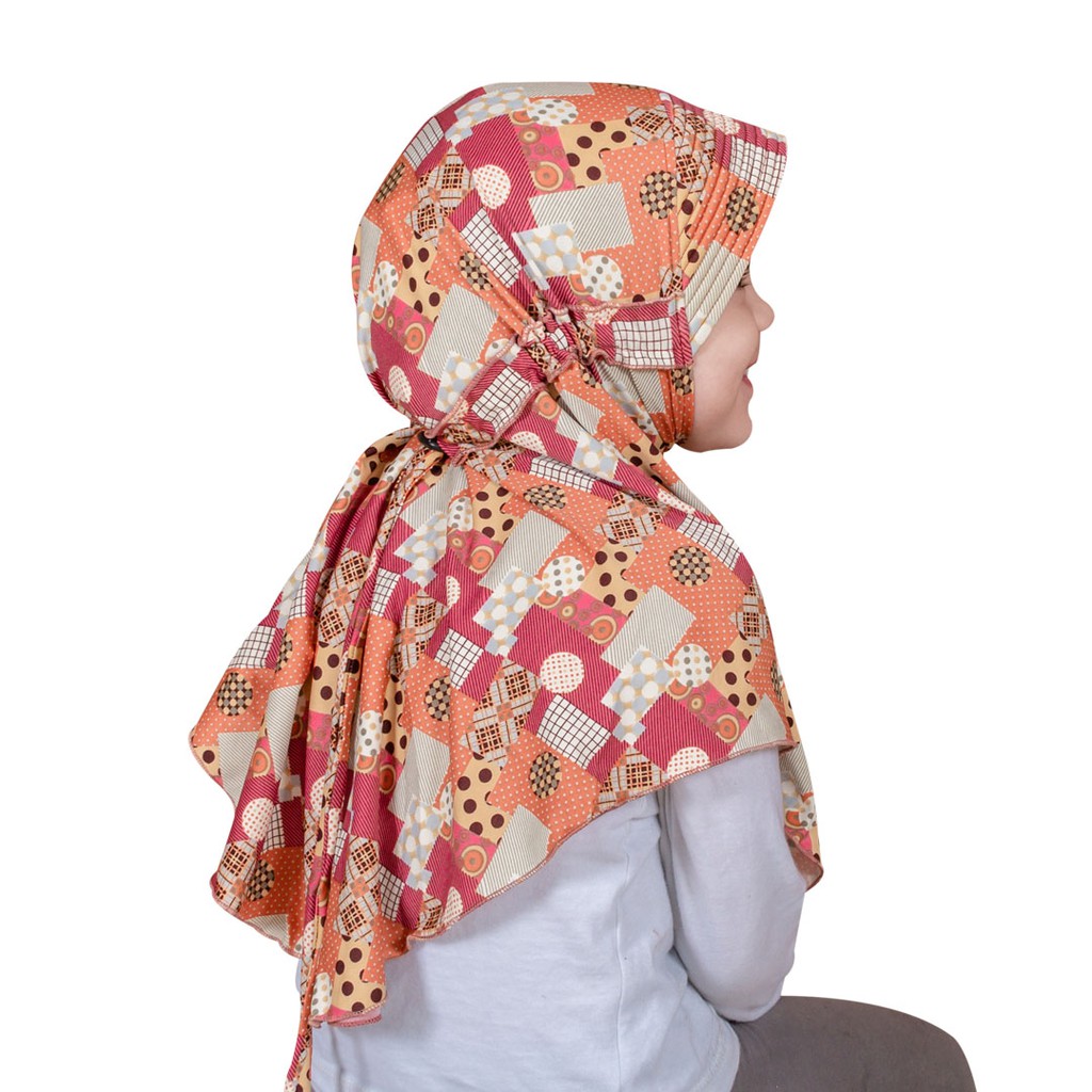 Nafisa Feyza Clara - Kerudung instan anak motif