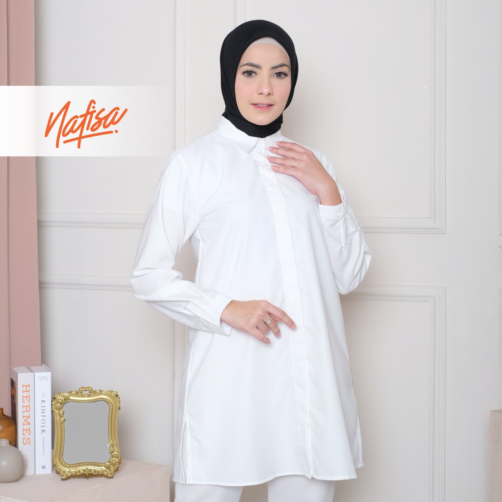 Nafisa Tunik Fleksibel Day - Kemeja Tunik Day to Day Toyobo Size Lengkap