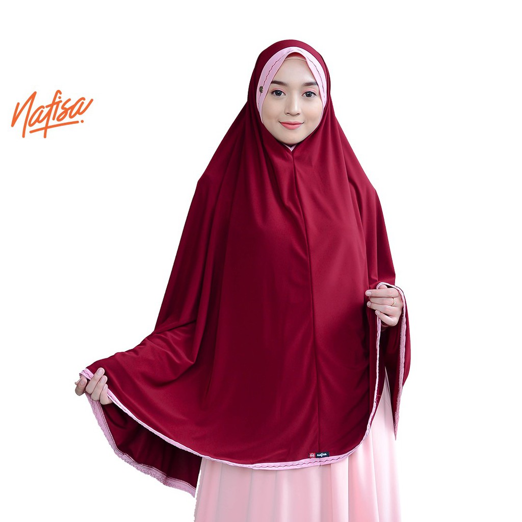 Nafisa Adena Yess | Jilbab Instan Syar'i Jumbo | Khimar Tanpa Bergo Syar'i Premium