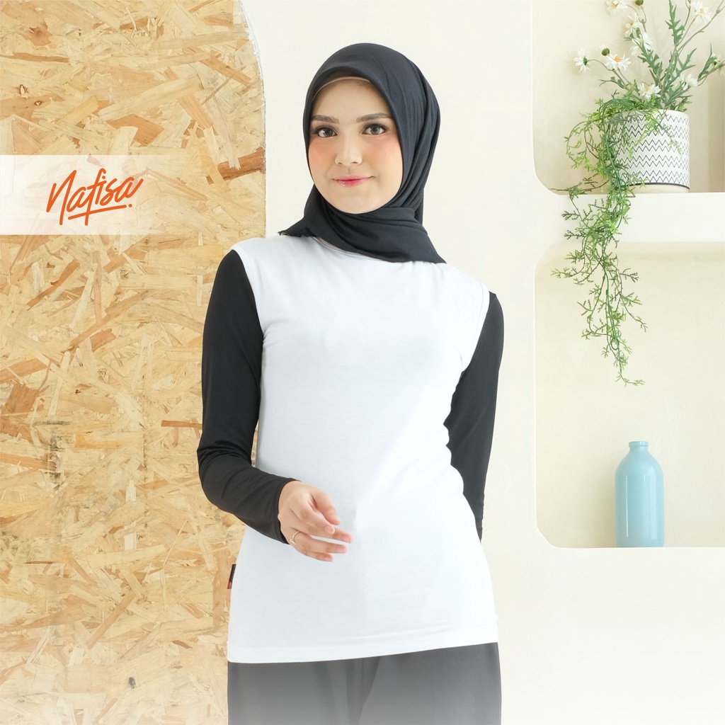 Nafisa Manset Agata - Dalaman Tanpa Lengan Manset Buntung Inner Baju Size Lengkap