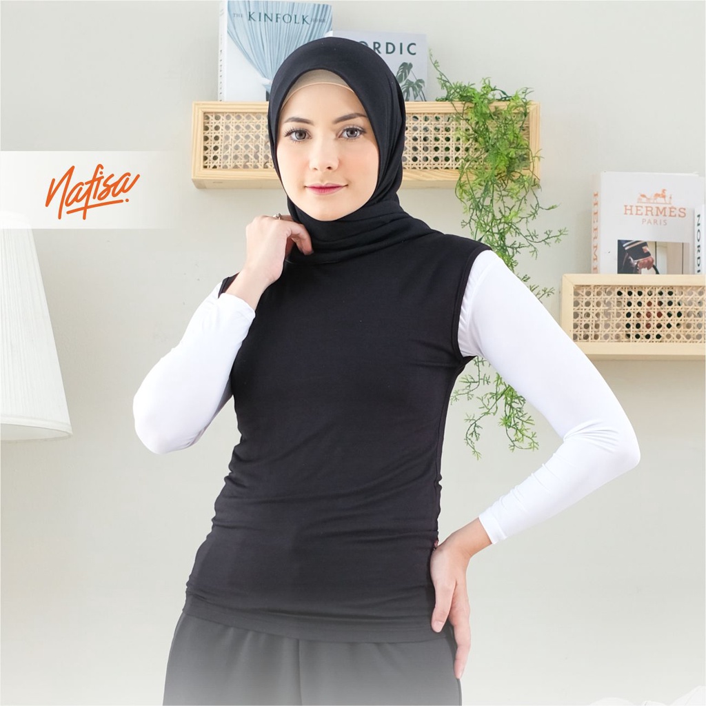Nafisa Manset Agata - Dalaman Tanpa Lengan Manset Buntung Inner Baju Size Lengkap
