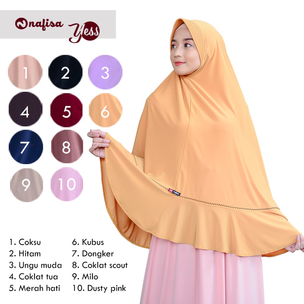 Nafisa Dewina Yess | Khimar Instan Pet | Jilbab Instan Bergo Syar'i