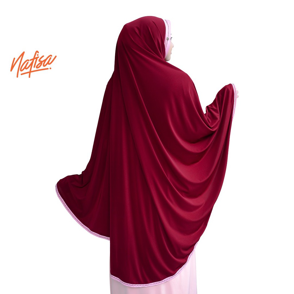 Nafisa Adena Yess | Jilbab Instan Syar'i Jumbo | Khimar Tanpa Bergo Syar'i Premium