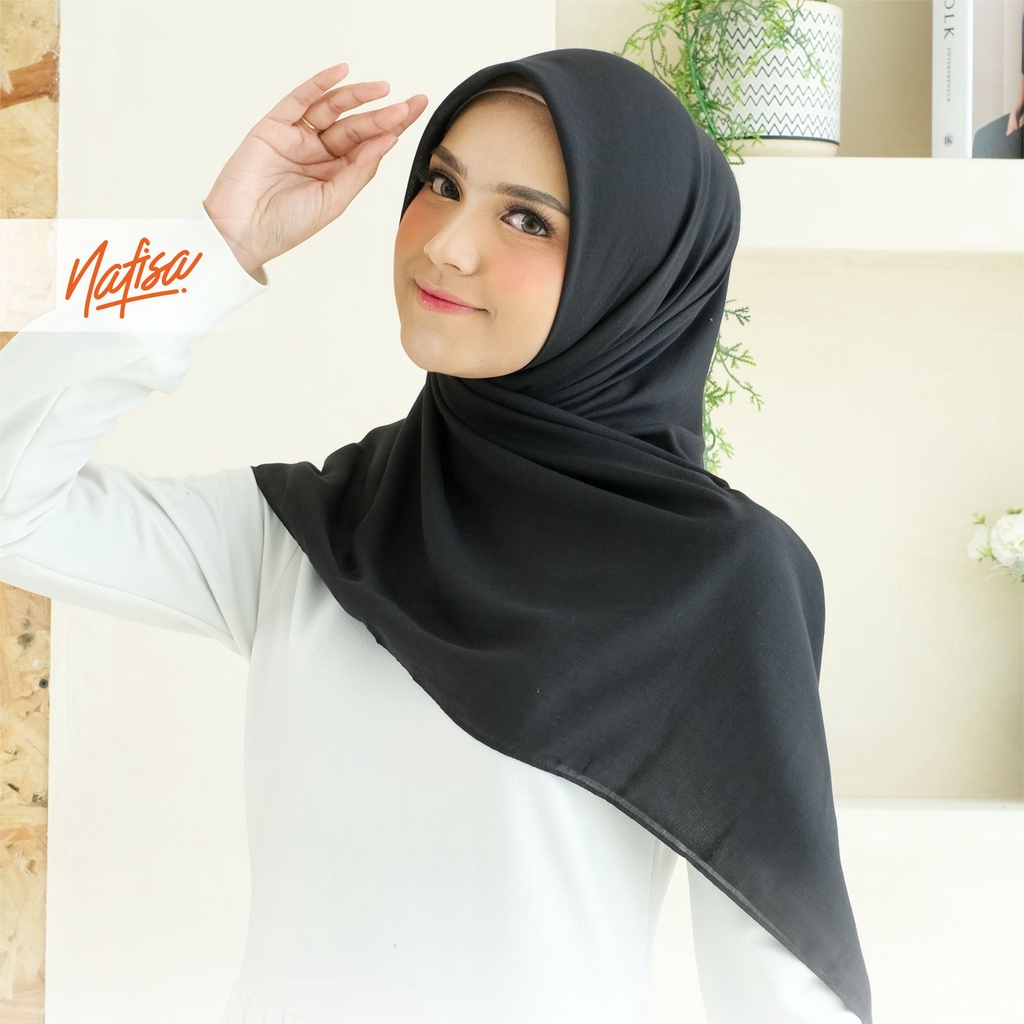 Nafisa Scarf Allura Segiempat Jumbo | Jilbab Segiempat size M, L, XL | Hijab Segiempat Syar'i