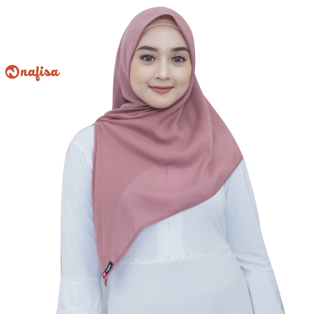 Nafisa Milea Denia - Scarf Voal Instan Premium - Hijab segiempat Instan Voal