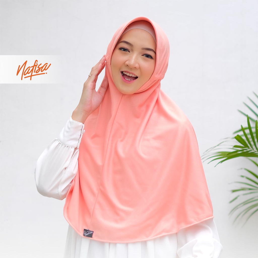 Nafisa Hijab Santai - Jilbab Instan Serut Kaos - Kerudung bergo simple