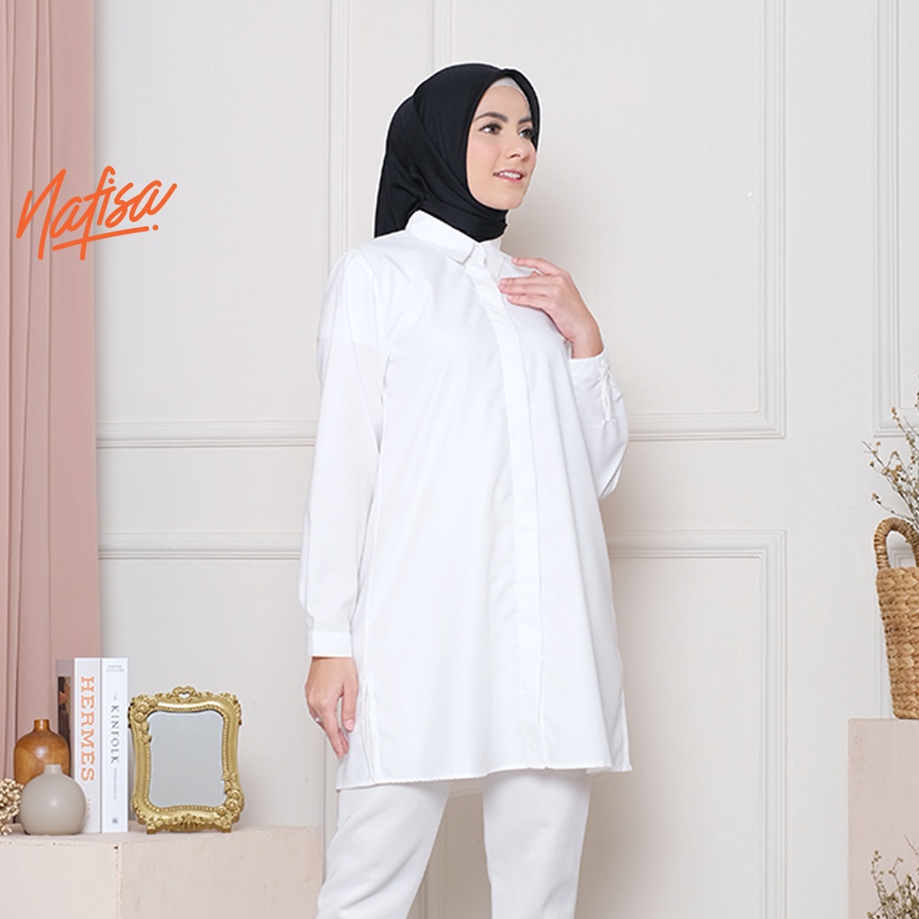 Nafisa Defect Sale - Tunik Fleksibel Day Kemeja Tunik Day to Day Toyobo Grade B