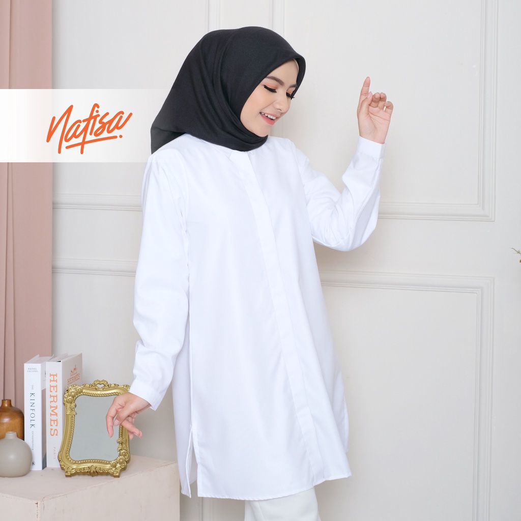 Nafisa Tunik Fleksibel Day - Kemeja Tunik Day to Day Toyobo Size Lengkap