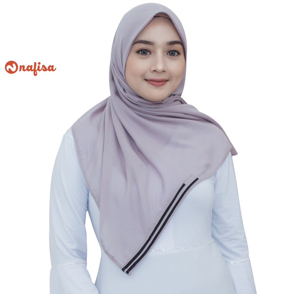 Nafisa Milea Denia - Scarf Voal Instan Premium - Hijab segiempat Instan Voal