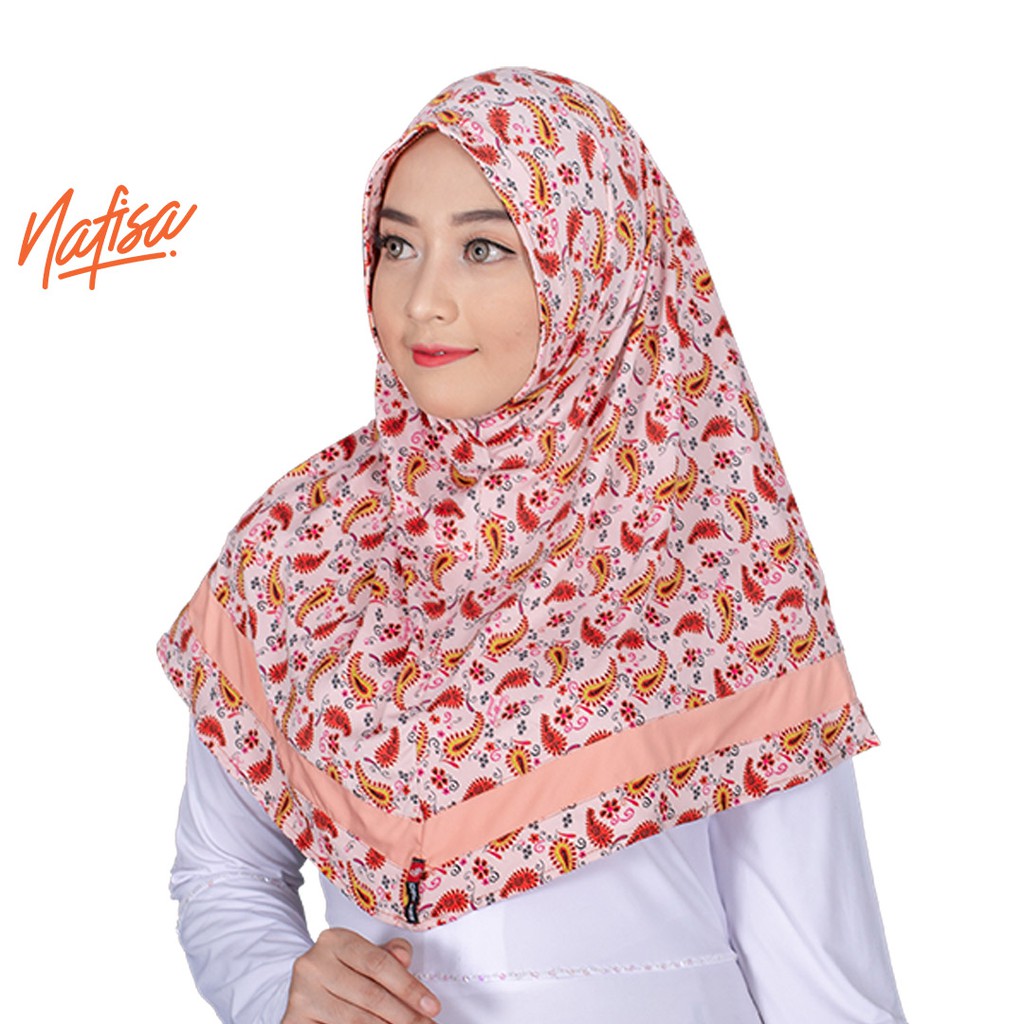 Nafisa Dorelia - Jilbab Instan Tanpa Bergo Motif