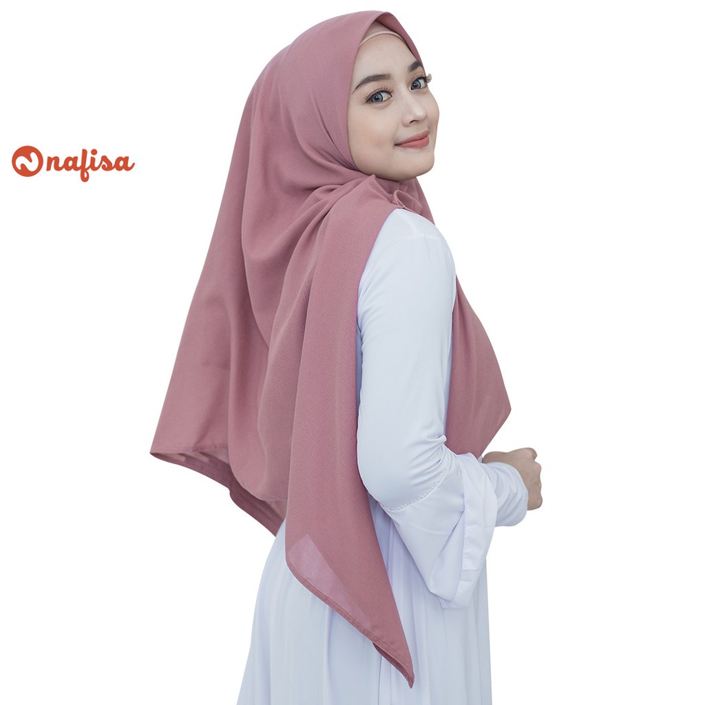 Nafisa Milea Denia - Scarf Voal Instan Premium - Hijab segiempat Instan Voal