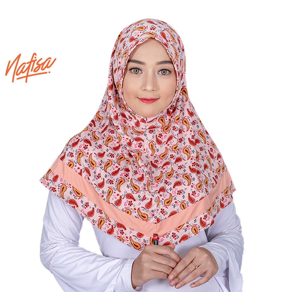 Nafisa Dorelia - Jilbab Instan Tanpa Bergo Motif