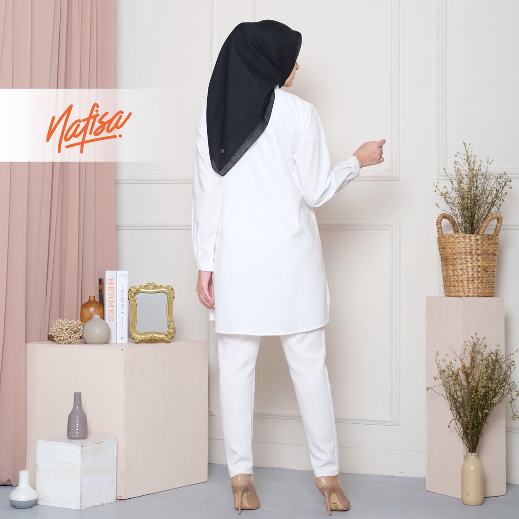 Nafisa Tunik Fleksibel Day - Kemeja Tunik Day to Day Toyobo Size Lengkap