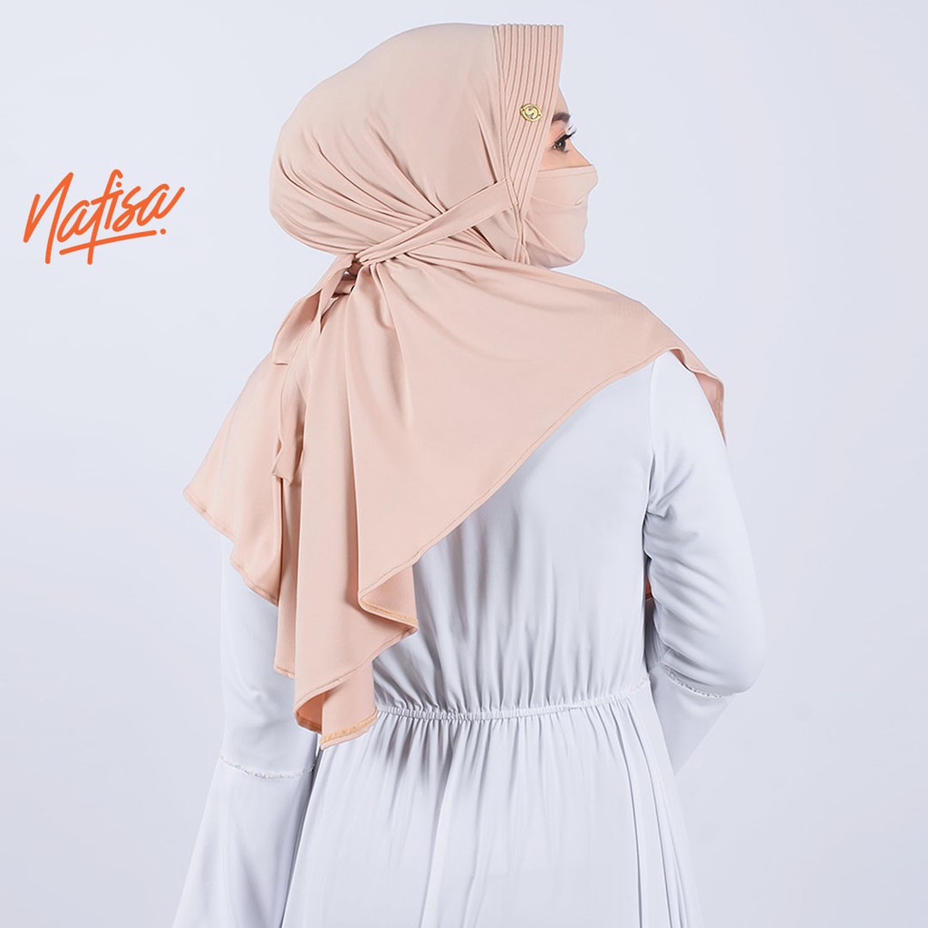 Nafisa Fritania | Hijab Masker Anti Debu | Jilbab Instan Kerudung Niqab Bergo