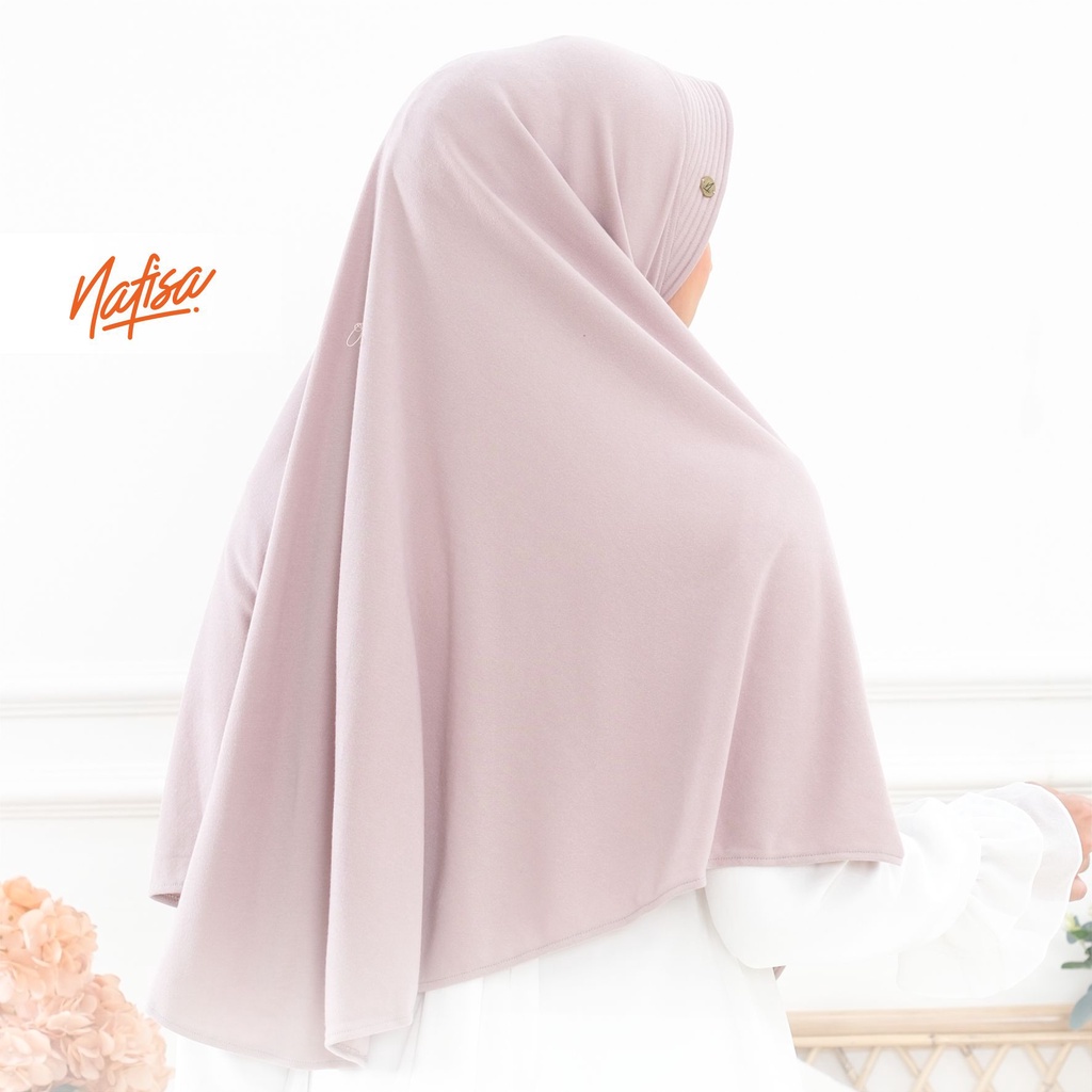Nafisa Asha Premium - Hijab Instan Kaos Premium Bergo Pet Antem