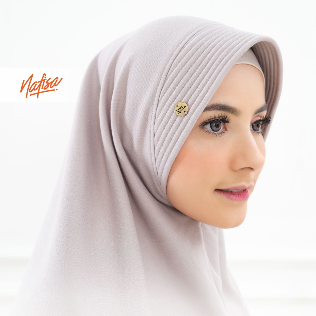 Nafisa Instan Azqila Premium - Hijab Instan Jilbab Bergo Bahan Kaos Premium & Lycra High Quality