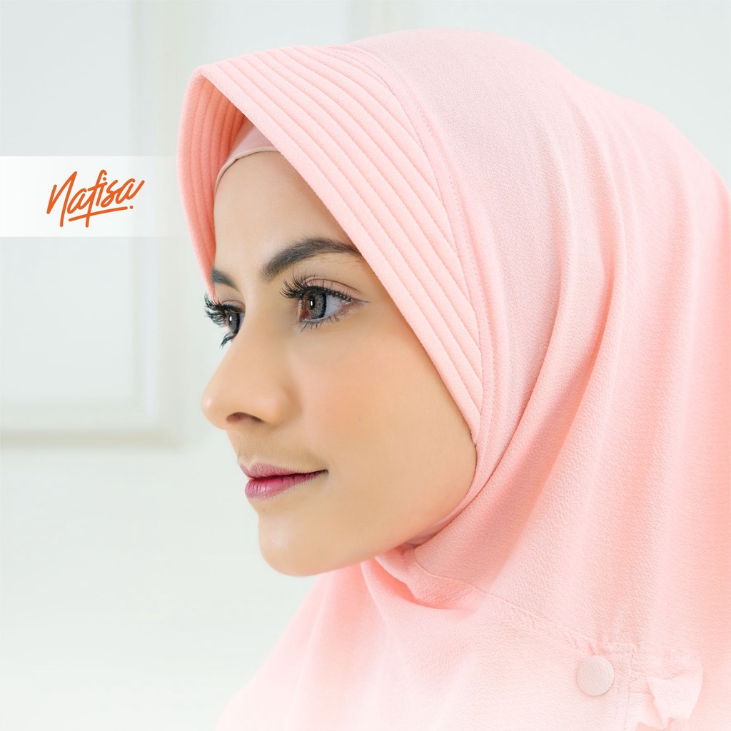Nafisa Feyza Fadheela | Jilbab Instan Bergo Dewasa Bahan Woven Diamond Crepe