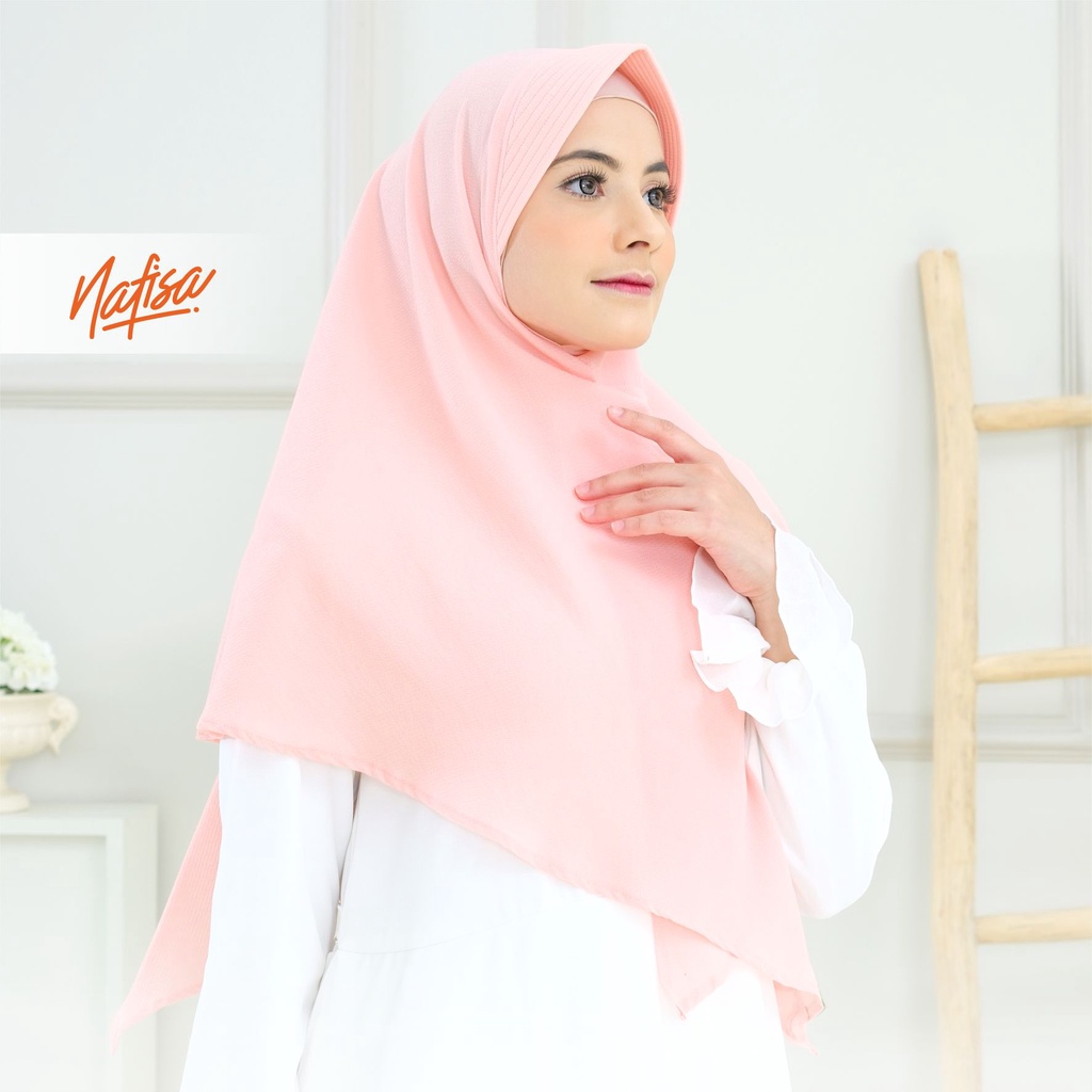 Nafisa Feyza Fadheela | Jilbab Instan Bergo Dewasa Bahan Woven Diamond Crepe