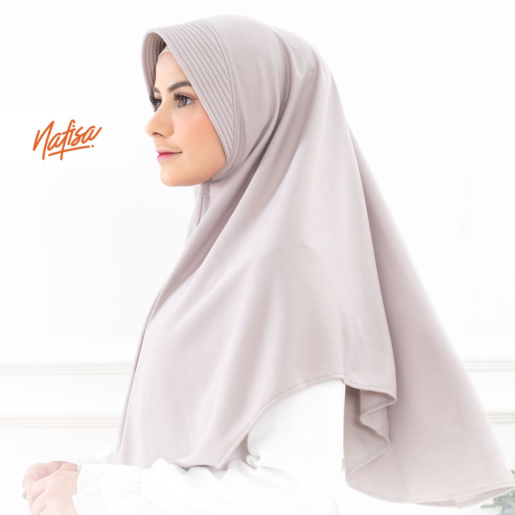 Nafisa Instan Azqila Premium - Hijab Instan Jilbab Bergo Bahan Kaos Premium & Lycra High Quality