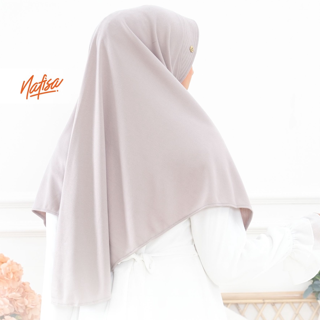 Nafisa Instan Azqila Premium - Hijab Instan Jilbab Bergo Bahan Kaos Premium & Lycra High Quality