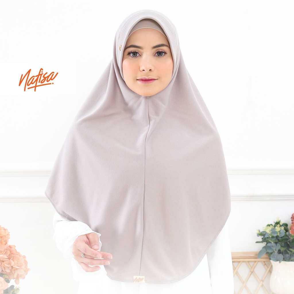 Nafisa Instan Azqila Premium - Hijab Instan Jilbab Bergo Bahan Kaos Premium & Lycra High Quality