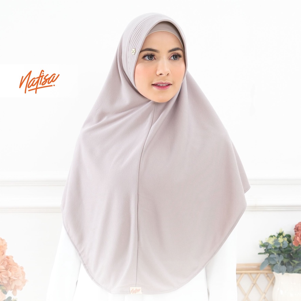 Nafisa Instan Azqila Premium - Hijab Instan Jilbab Bergo Bahan Kaos Premium & Lycra High Quality