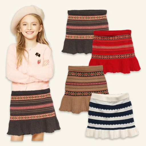 Image of E-Land Junior Girls Knit Skirt (Rok)